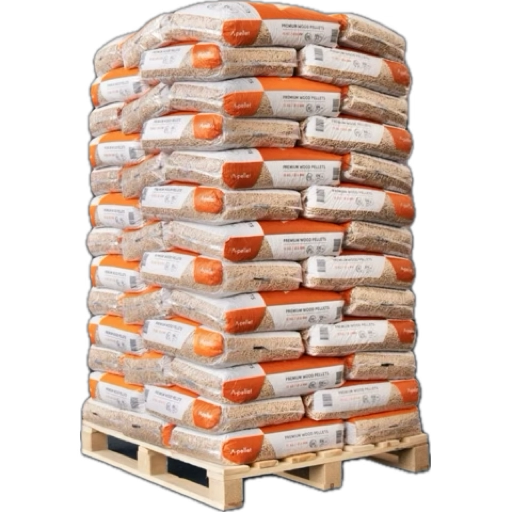 Wood Chips Pellets | 975 kg | Pallet | 65 bags